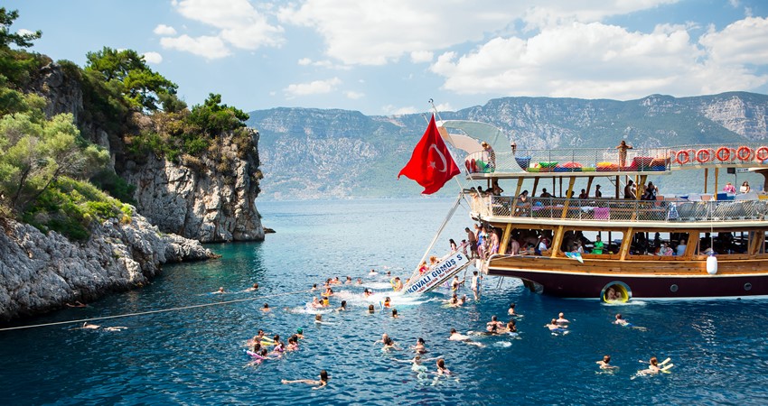 cleopatra island marmaris boat trip